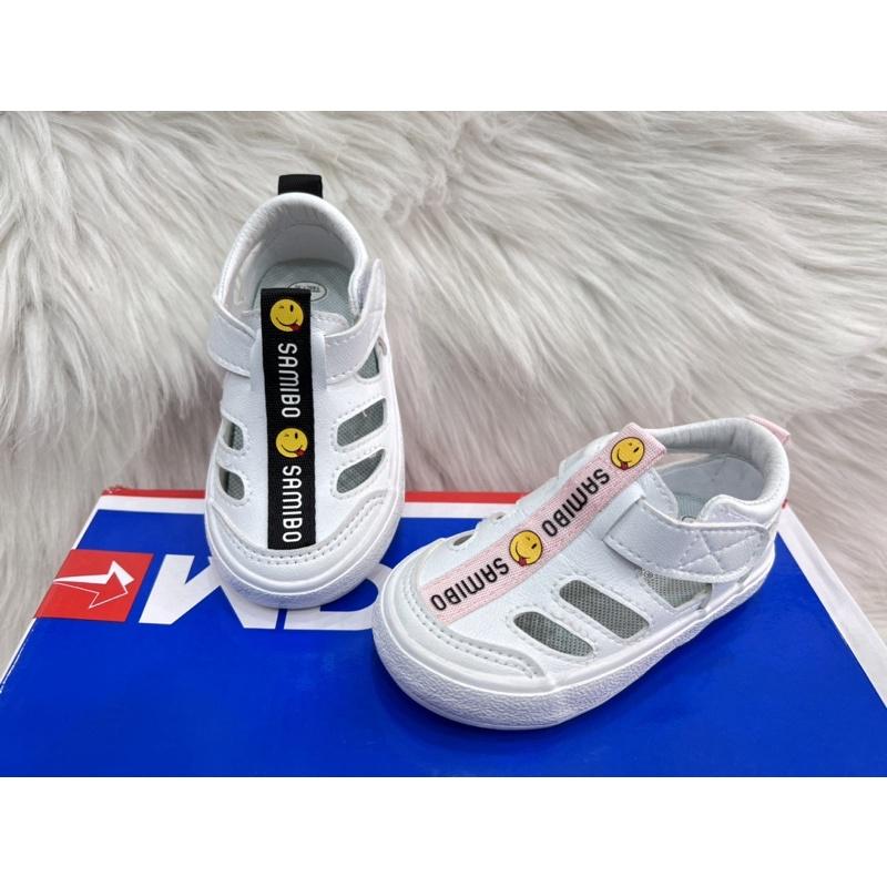 Sandal rọ bé hình mặt cười từ 1-3 tuổi hàng Quảng Châu cao cấp