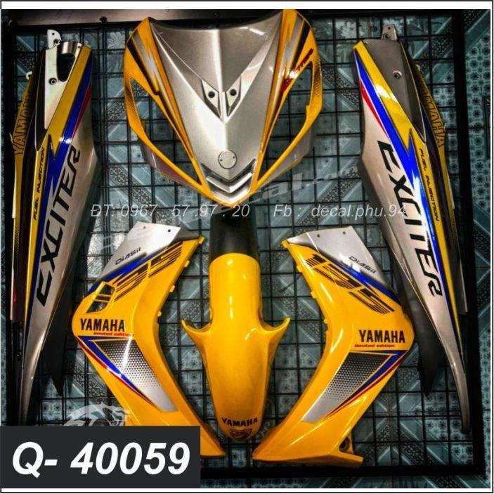 Tem rời Exciter 135 Vàng bạc