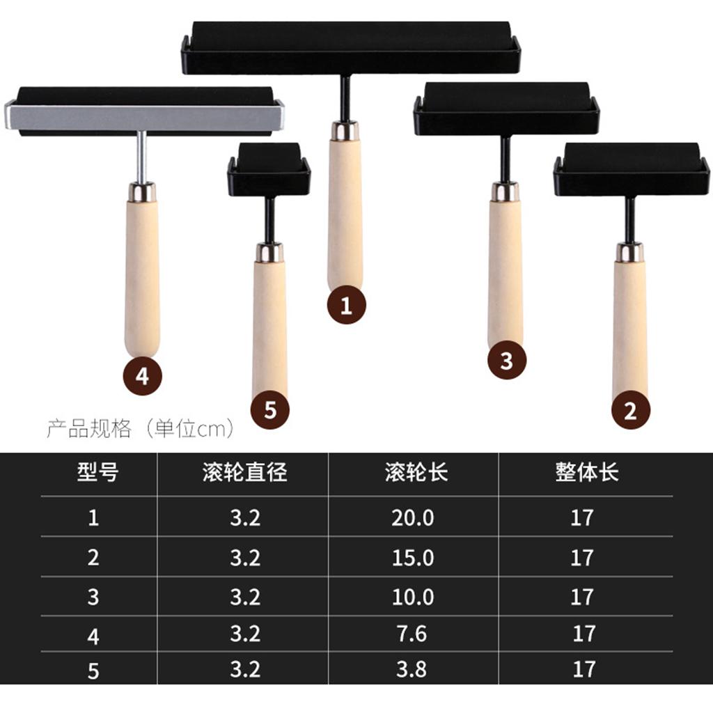 Rubber Brayer Roller for Printing Inks Oil Painting Art Clay Stamping 4in