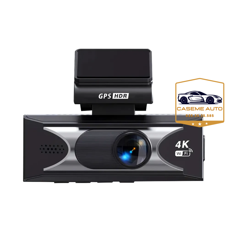 Camera Hành Trình Ô Tô Wi WU Dash Cam WiFi GPS ADAS Wi-DC201 Camera Trước Sau 4K Giám Sát Đỗ Xe 24/7 - Hàng Chính Hãng