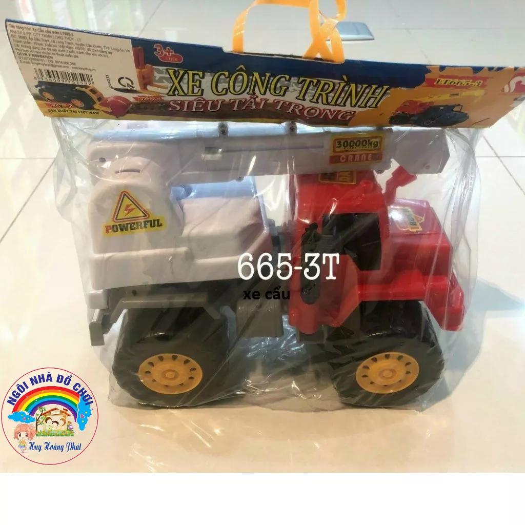 Xe Công Trình đồ chơi đủ các loại, siêu to khổng lồ. Thương hiệu LONG THUY TOYS, sx tại Viêt Nam