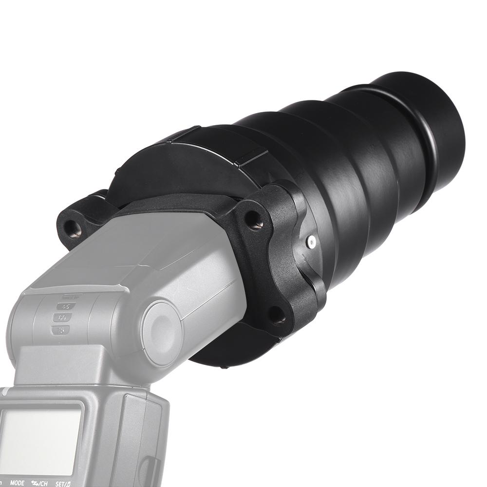 Bộ lọc màu Đèn flash hình nón có nút bấm với Lưới tổ ong 5 chiếc Neewer Canon Nikon