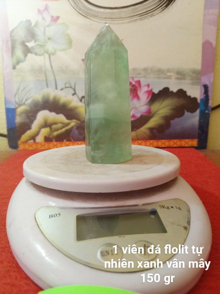 Trụ Đá Flourite Tự Nhiên Màu Xanh, Đá Thanh Tẩy Giúp Hỗ Trợ Reiki, Thiền Định, Sưu Tầm, Chặn Giấy