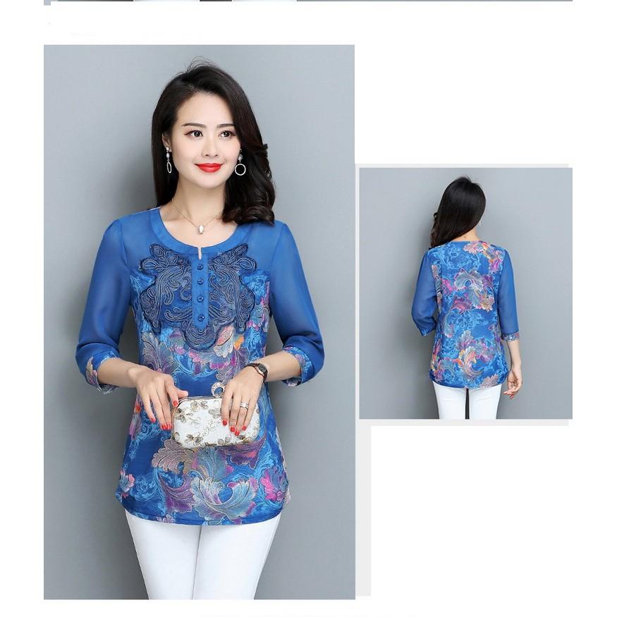 Áo sơ mi cho mẹ_sẵn hàng AM940165