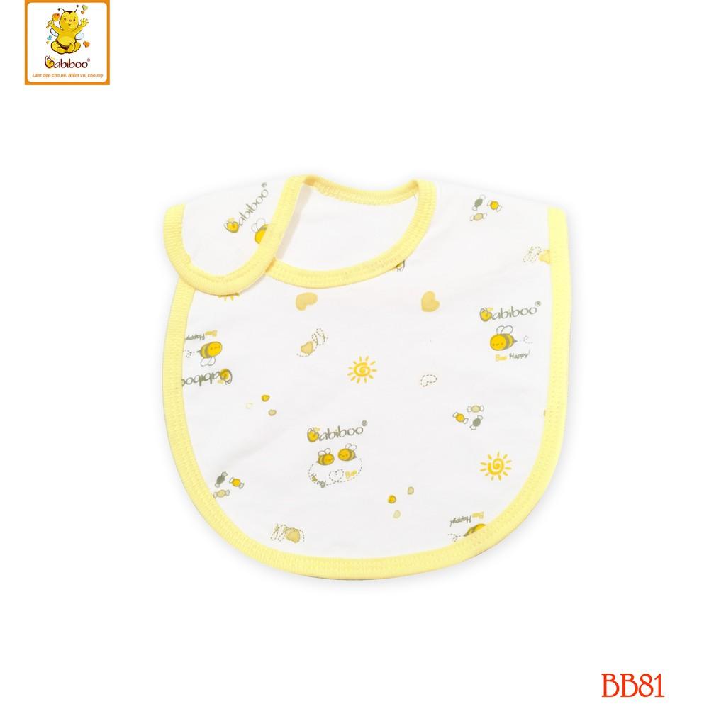 Yếm Dán Sơ sinh cotton 2 lớp in hình cute BABIBOO - BB81