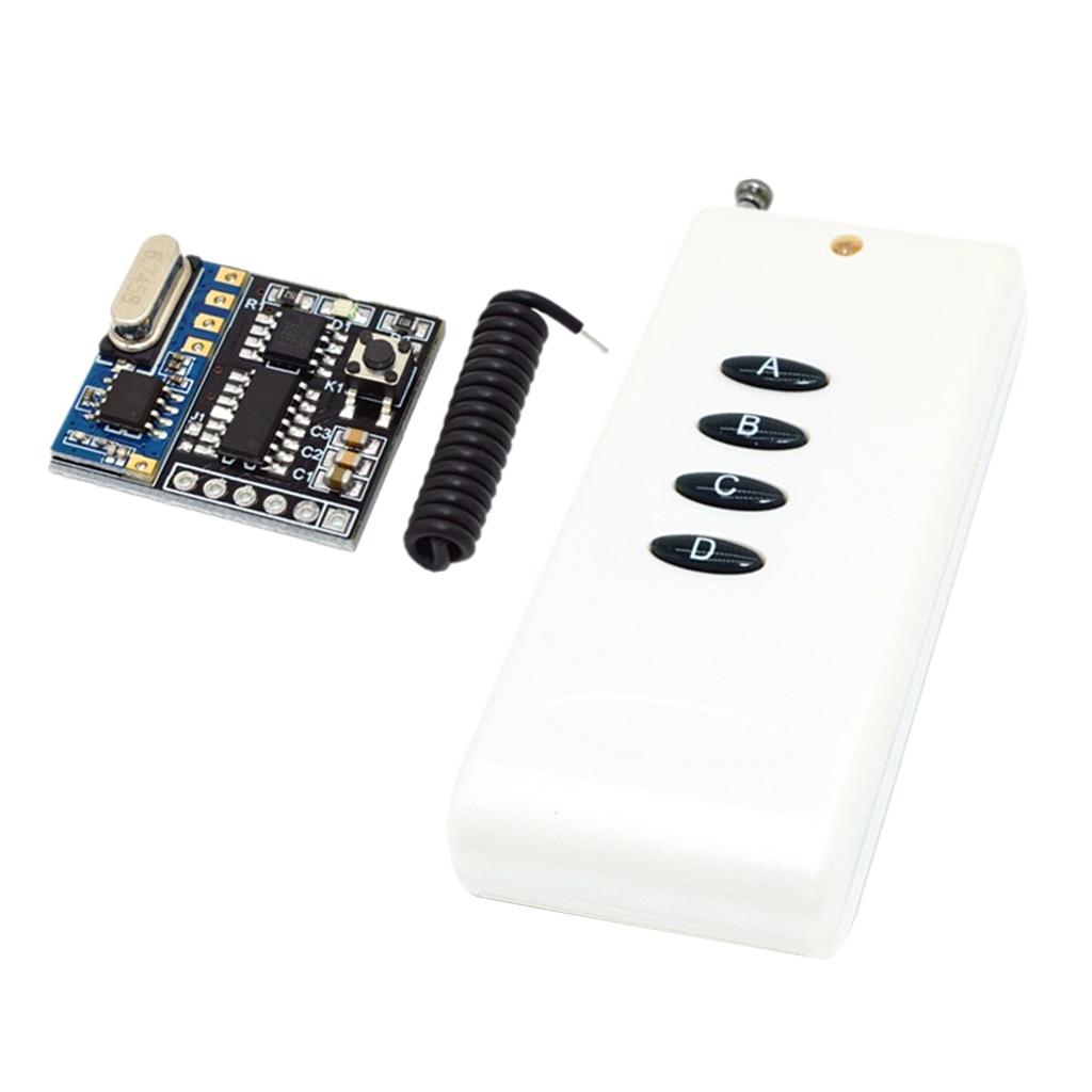 DC5V 4-Channel 433MHZ Wireless Control Relay Switch Receiver + Transmitter