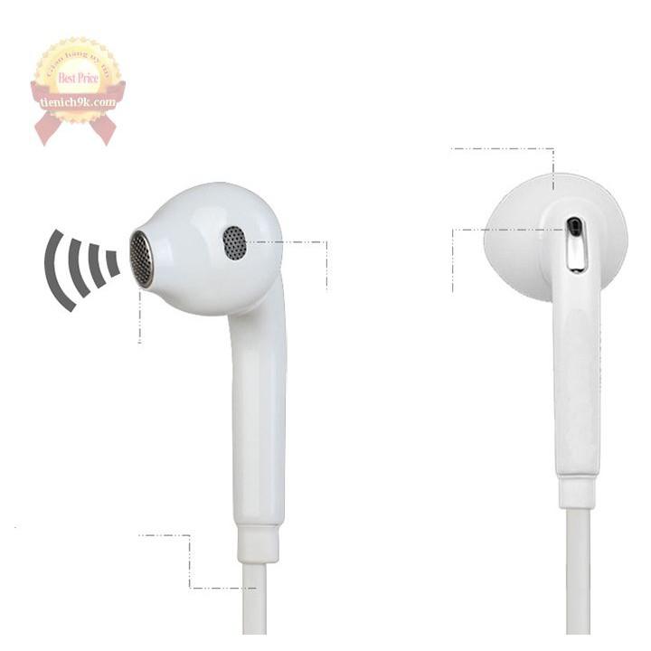 Tai nghe in-ear nhét tai kèm mic chỉnh âm lượng dây cao su dùng cho Samsung S6 oppo xiami jack 3 vạch 3.5