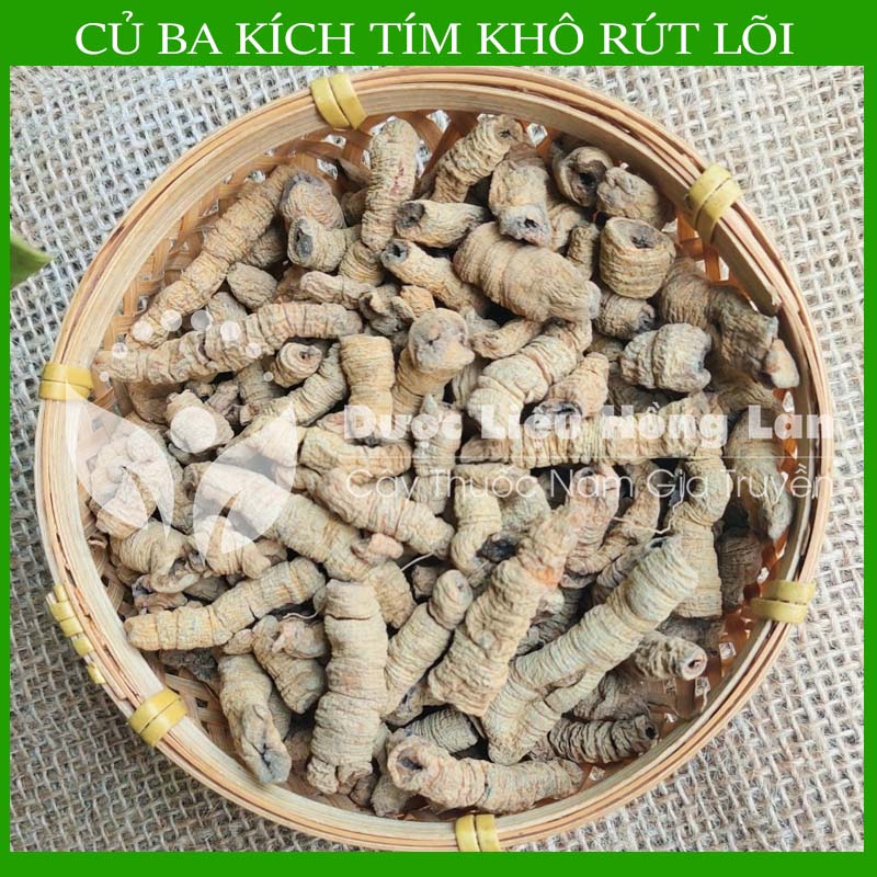 1kg Củ Ba Kích Tím khô sạch đã rút lõi