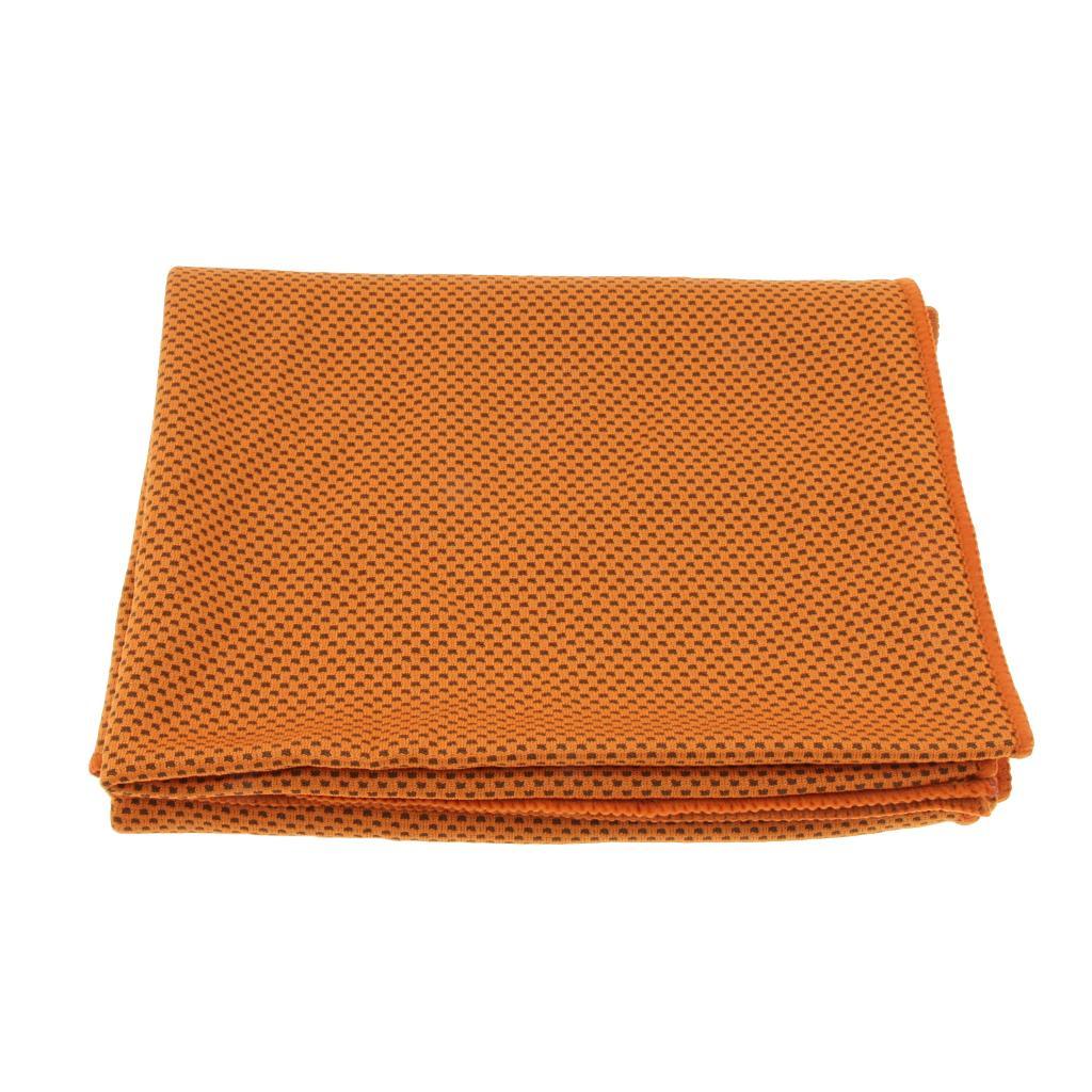 Outdoor Sports Instant Cooling Towel Cool Down Heat Relief Towel Neck Ice Cool Scarf Headband with Hanging Buckle and Storage Bag