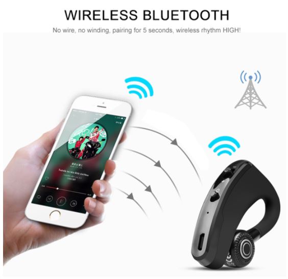 Tai Nghe Không Dây V9 Bluetooth 4.1 Phong Cách Sang Trọng Tích Hợp Micro Tiện Dụng- Hàng Chính Hãng