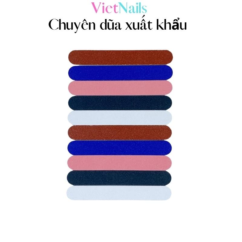 Dũa Móng Tay Móng Tự Nhiên Mini Giấy Nhám Nhiều Màu Độ Nhám Thông Dụng 120 Êm Móng Khi Dũa