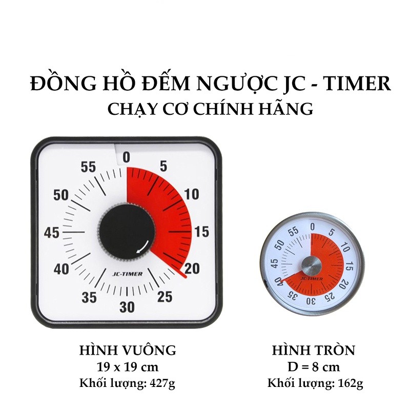 Đồng hồ đếm ngược cho bé JC-Timer CHÍNH HÃNG , đồng hồ hẹn giờ cho bé lalunavn - B45