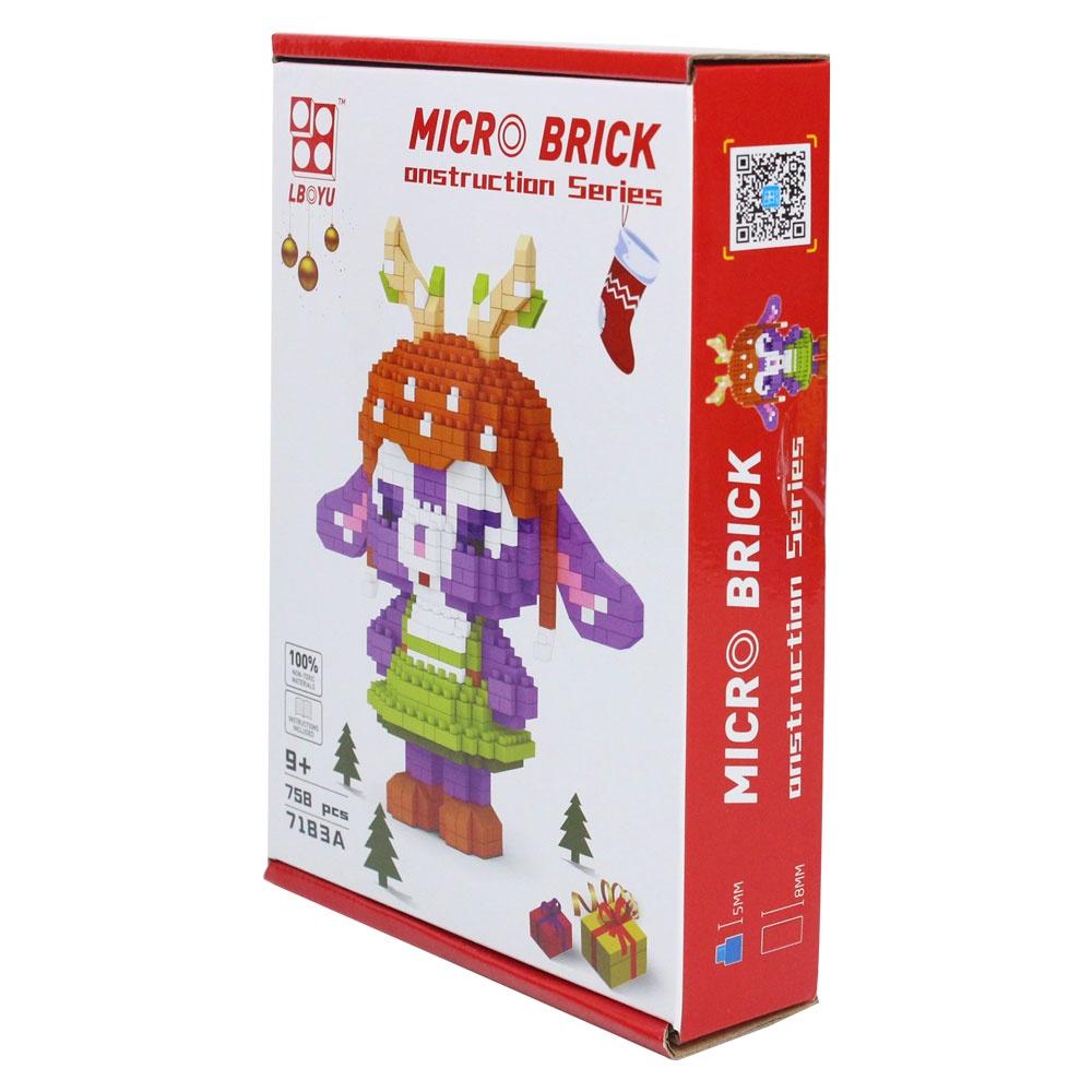 Đồ chơi micro blocks xếp khối tuần lộc Noel VBC-7183A