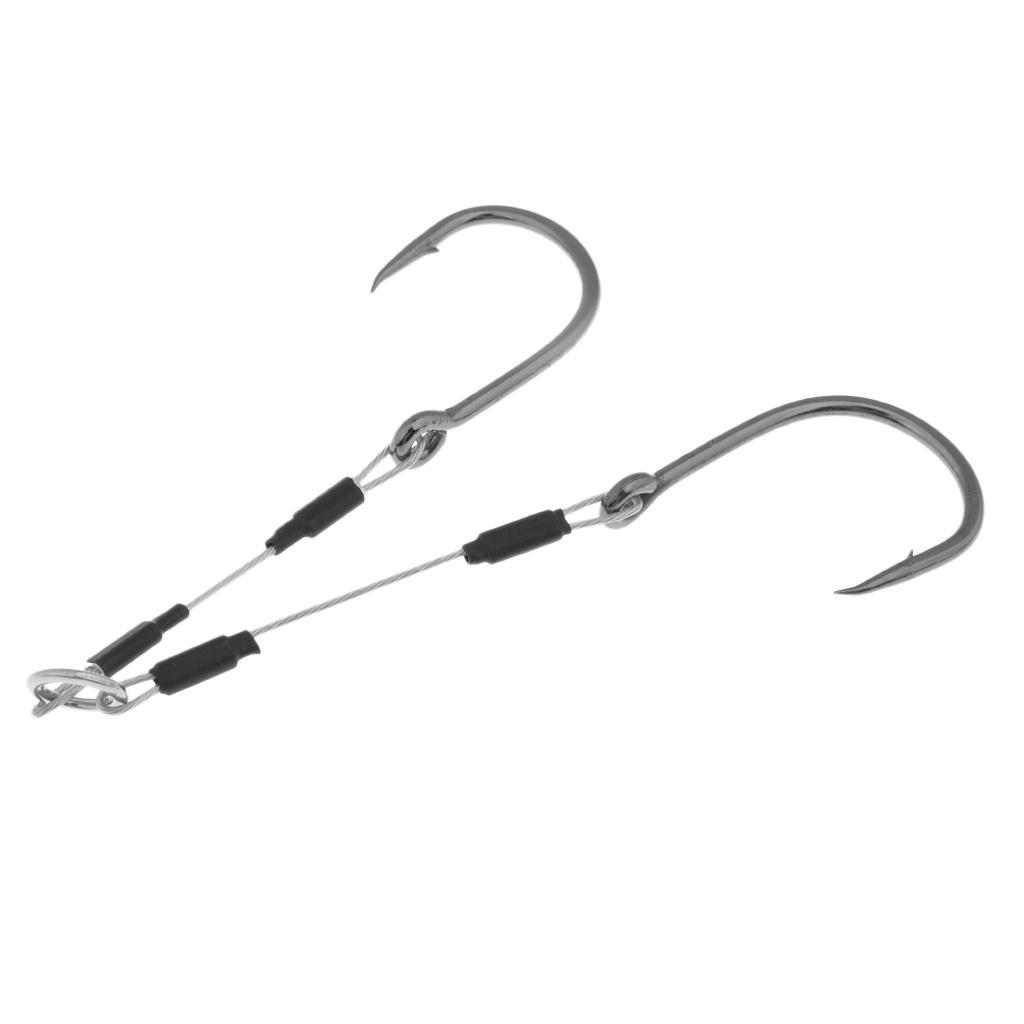 Dual Assist Hooks Double Jigging Fishing Hooks Saltwater Sea Fishing Hooks