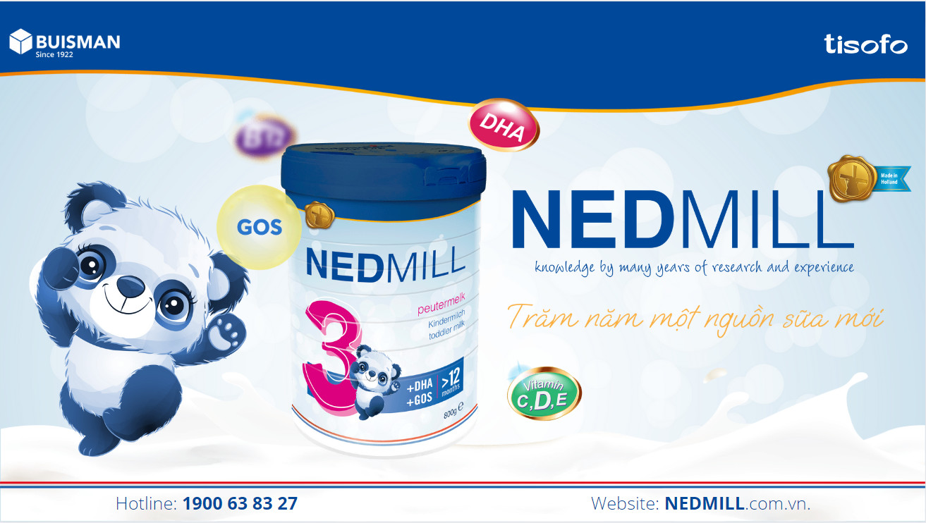 SẢN PHẨM DINH DƯỠNG NEDMILL STAGE 3 DÀNH CHO TRẺ TRÊN 12 THÁNG TUỔI