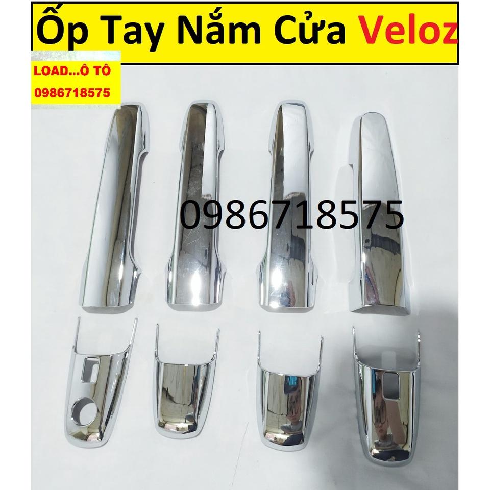 Ốp Tay Nắm, Hõm Cửa Xe Toyota Veloz 2022-2023 Mẫu Mạ Crom Sáng Bóng Cao Cấp