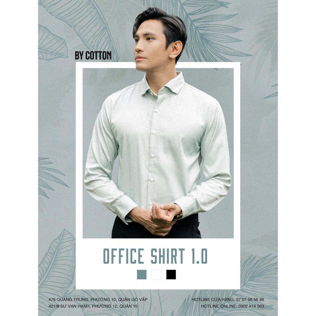 Áo Sơ Mi Nam Dài Tay Trơn BY COTTON Cotton Mint Shirt