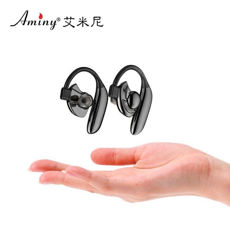 Tai nghe Bluetooth Emini phong cách mới nhất Bluetooth không dây UTWO thời lượng pin chờ siêu dài thể thao giảm tiếng ồn tai treo hai tai phổ thông