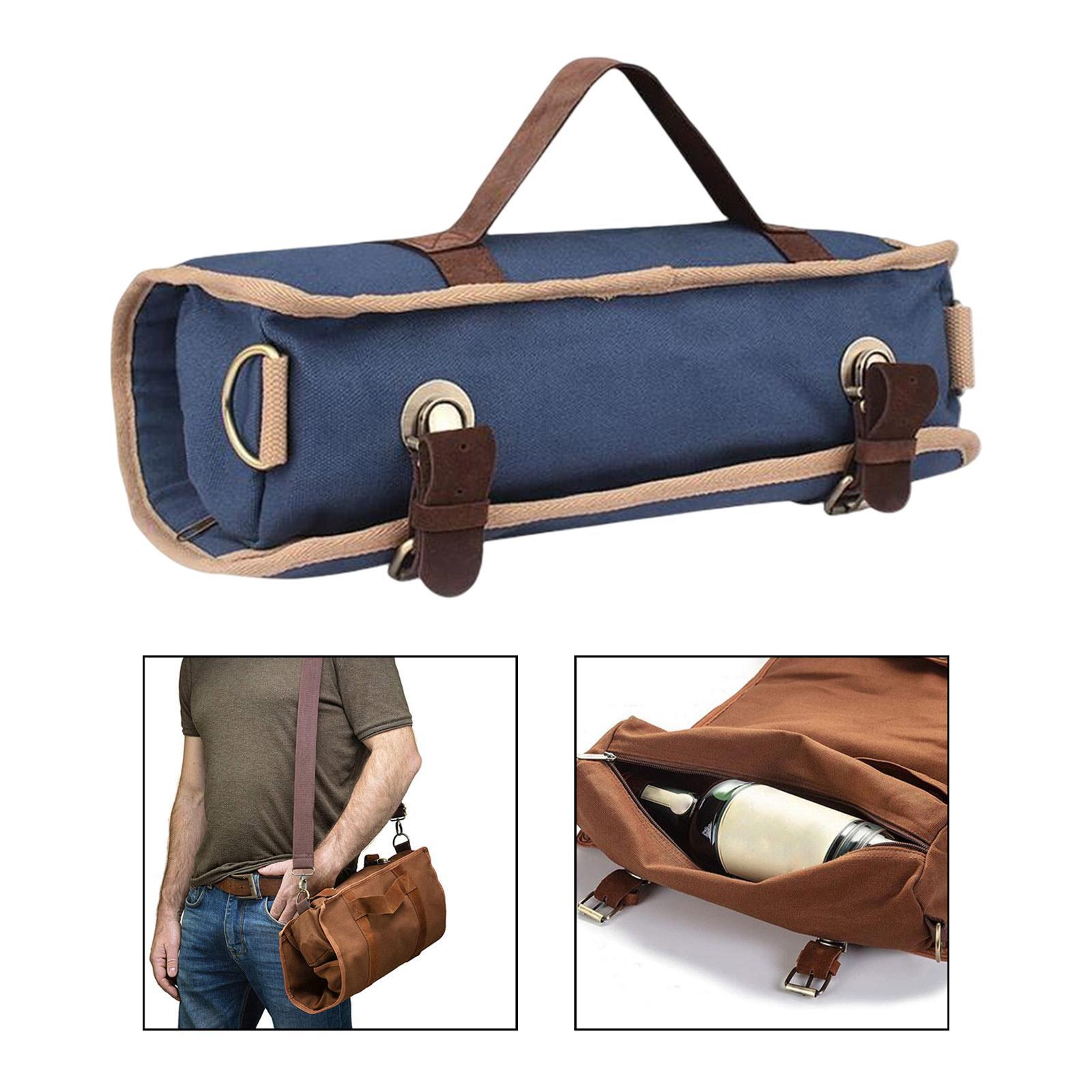 Bartender Bag Portable Canvas Bag Barware Roll Bag Case Bar Accessories
