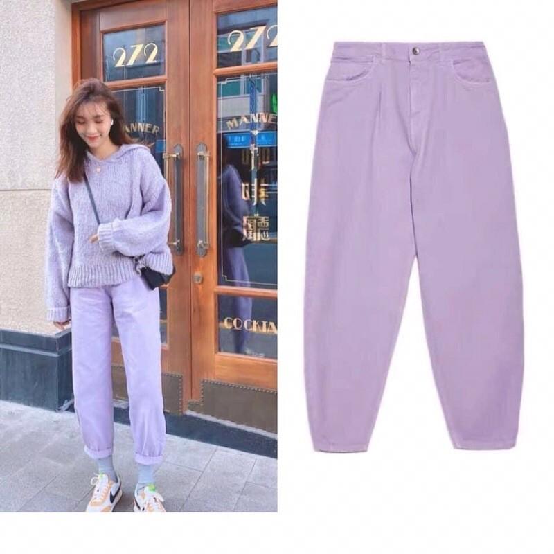 QUẦN TÍM BAGGY HOTTREND