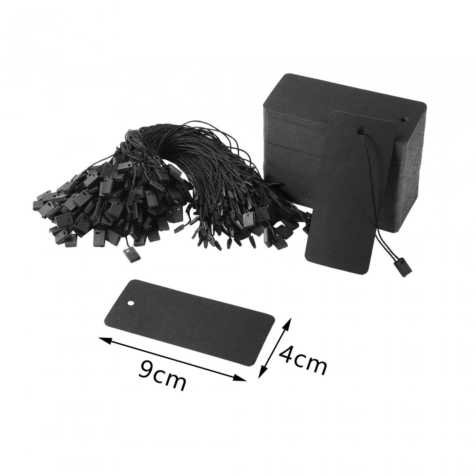 Price Tags with String Attached, 200pcs Blank Smooth Surface Marking Merchandise Strung Tag Writable Label Small Hang Tag for Pricing Jewelry Clothing