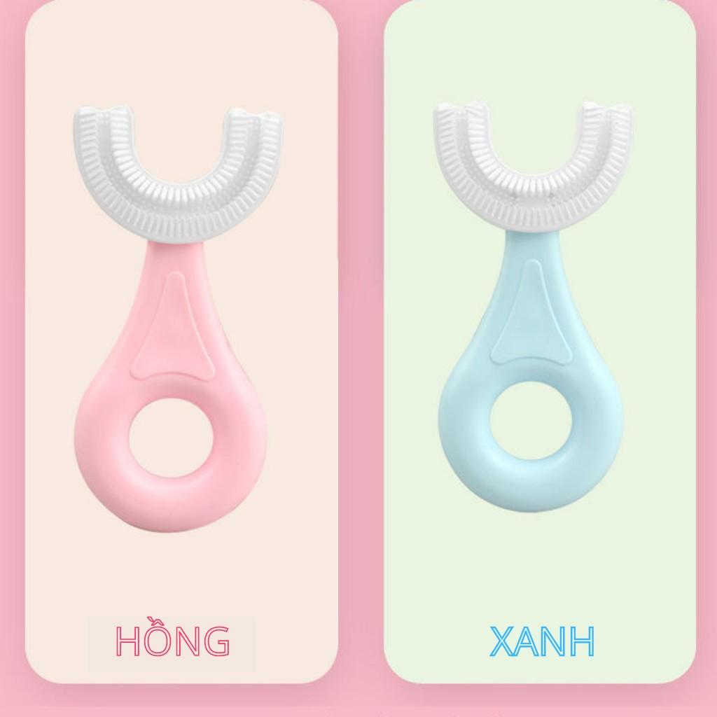 Bàn Chải Đánh Răng Chữ U Thông Minh Chất Liệu Silicon Cho Bé Từ 2 - 6 Tuổi