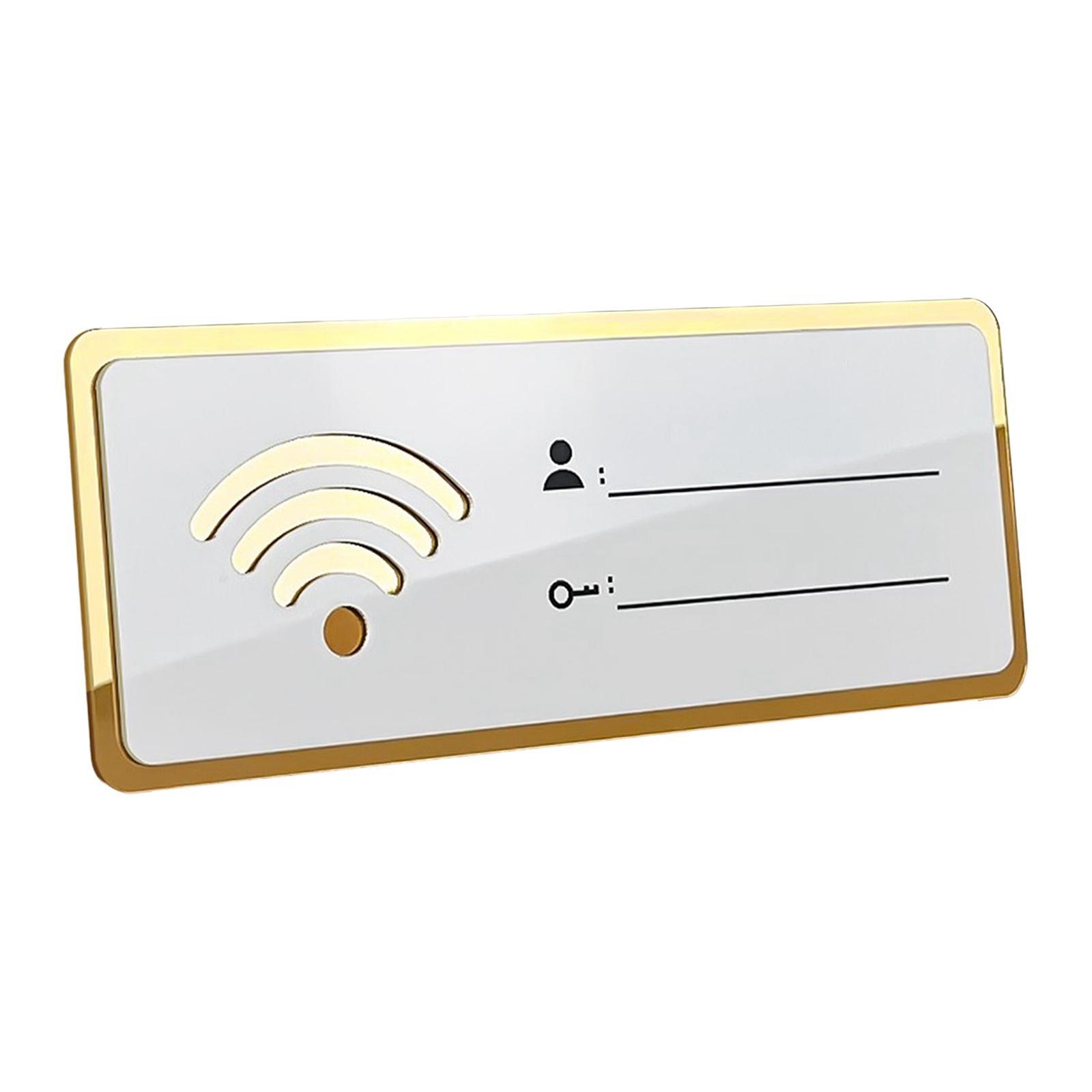 WiFi password sign 8cm×20cm