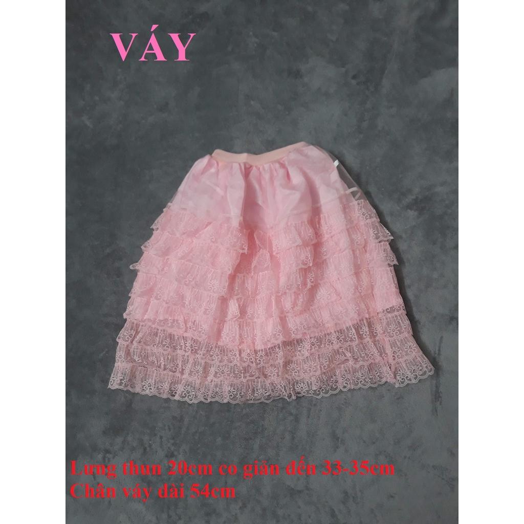 SET BỘ ÁO DÀI CÁCH TÂN BÉ GÀI KÈM VÁY VÀ MẤN ĐẦU
