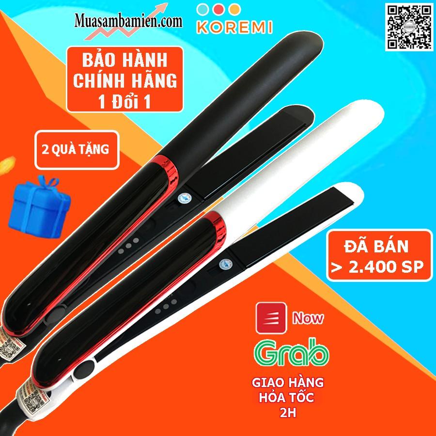 Máy làm tóc duỗi tóc, kẹp thẳng, ép tóc, uốn cúp làm tóc xoăn lọn đa năng 3in1 Koremi NA_8868 Bảo Hành 12 tháng