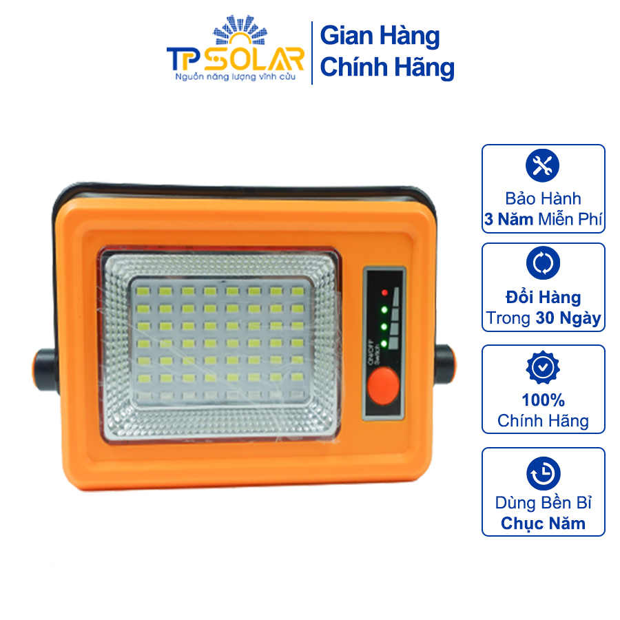 Đèn Cầm Tay Đa Năng Năng Lượng Mặt Trời TP Solar TP-X30N Công Suất 30W Sạc Pin Cho Điện Thoại, Chống Nước