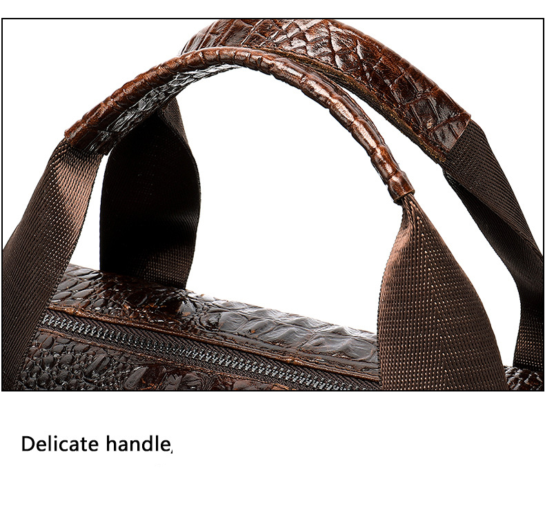 Túi xách nam DA BÒ THẬT họa tiết cá sấu – BEE GEE CCS5549