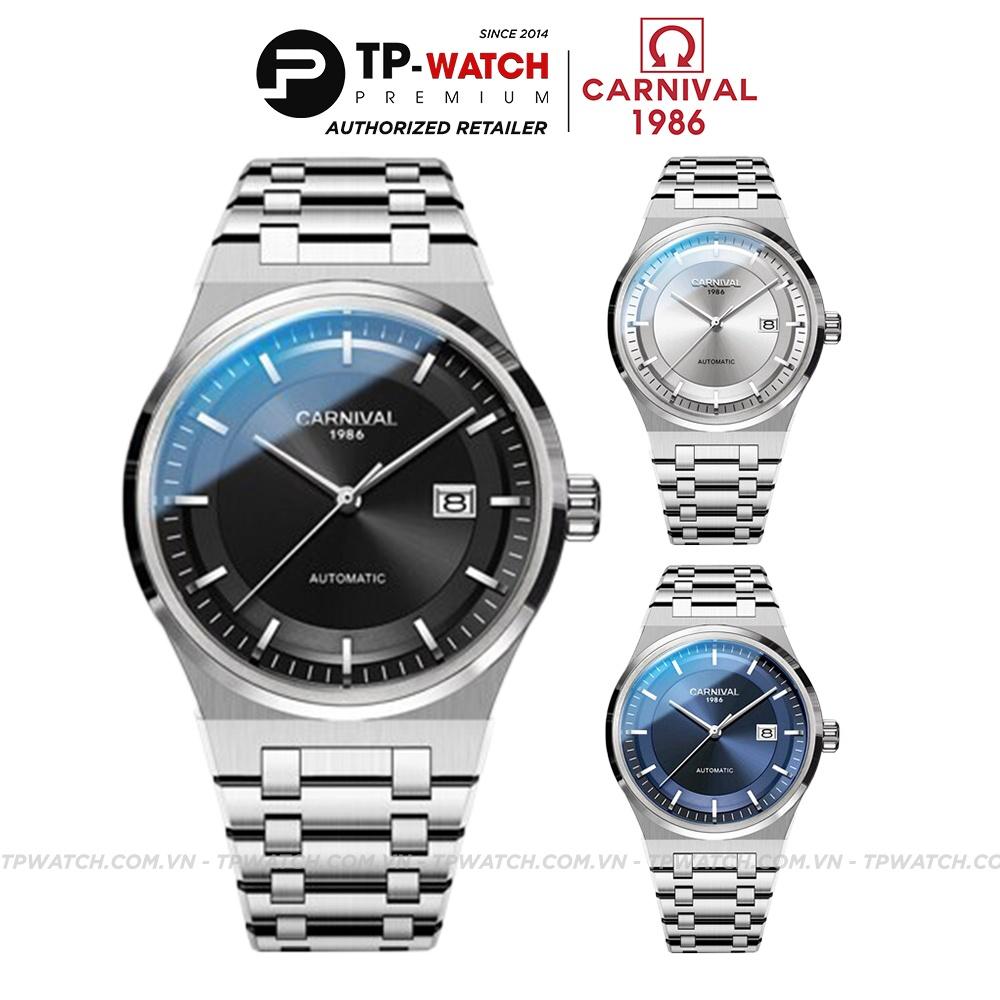 Đồng Hồ Nam Dây Thép Carnival 8092G-VT-KL Automatic - Kính Sapphire - Size 42mm - 3 Màu