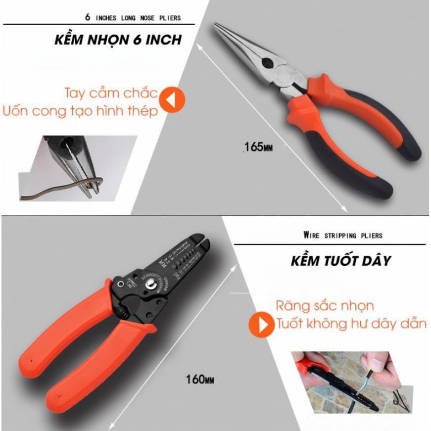 Bộ dụng cụ sửa chữa đa năng 102 chi tiết thép không gỉ