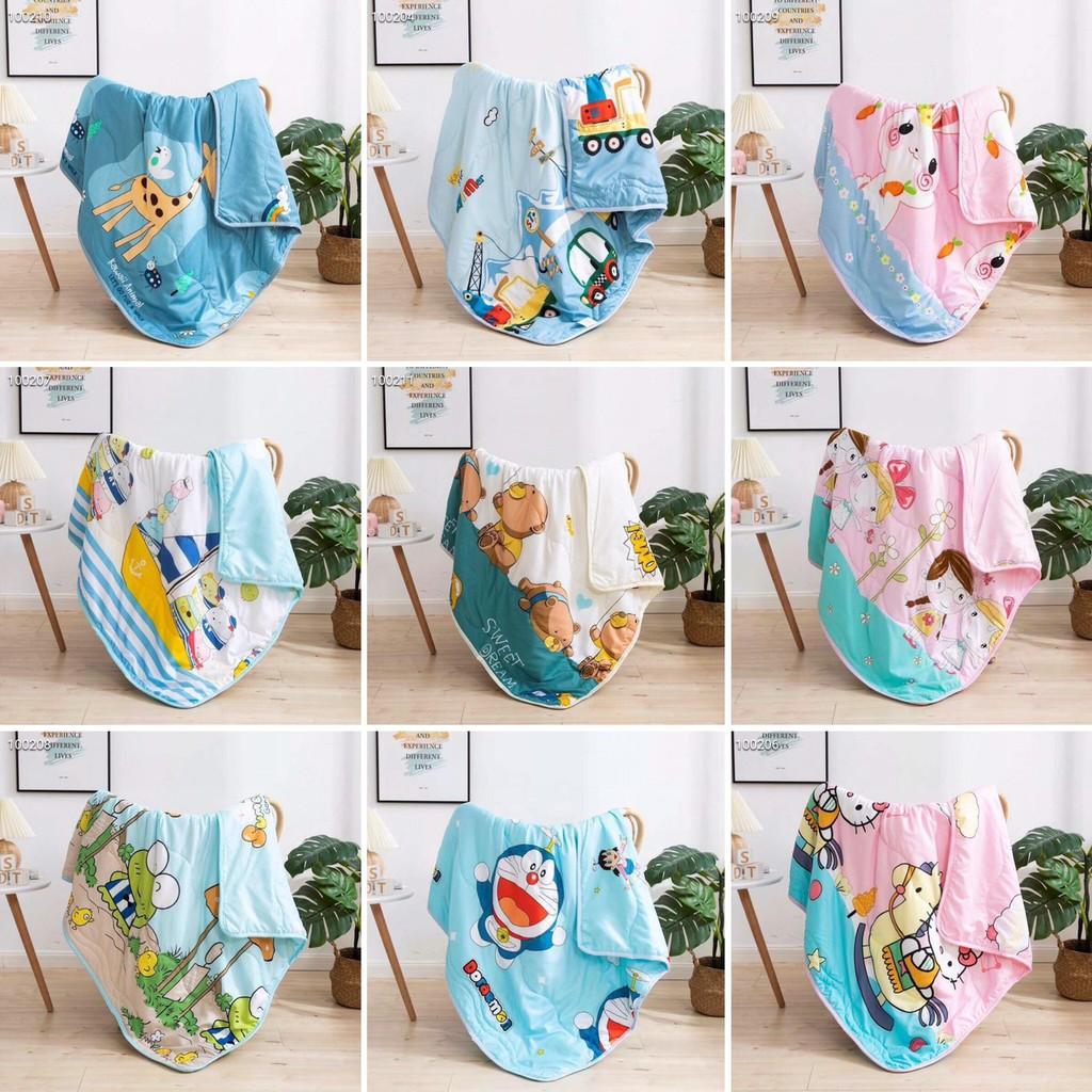 Chăn Cotton Đũi hè M2T bedding Chăn đũi nhập khẩu viền ren mền mịn mát kích thước 2m x 2m2