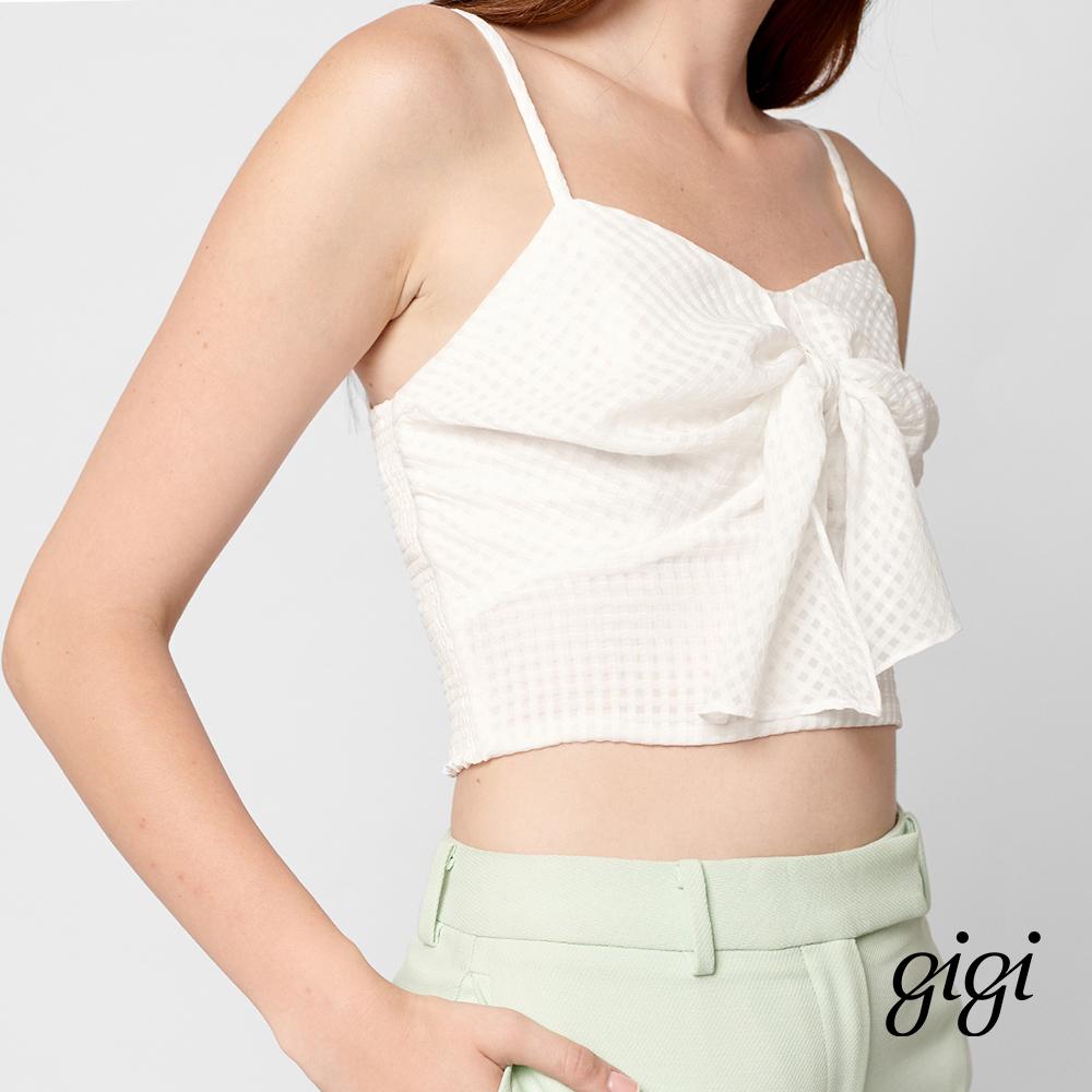 GIGI - Áo croptop nữ hai dây Ruffle Tie Camisole G1201T211205-00