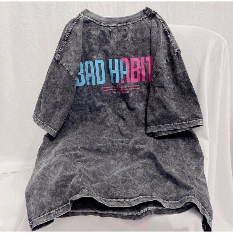 Áo thun unisex tay ngắn WASH LOGO HỒNG || Hany shop