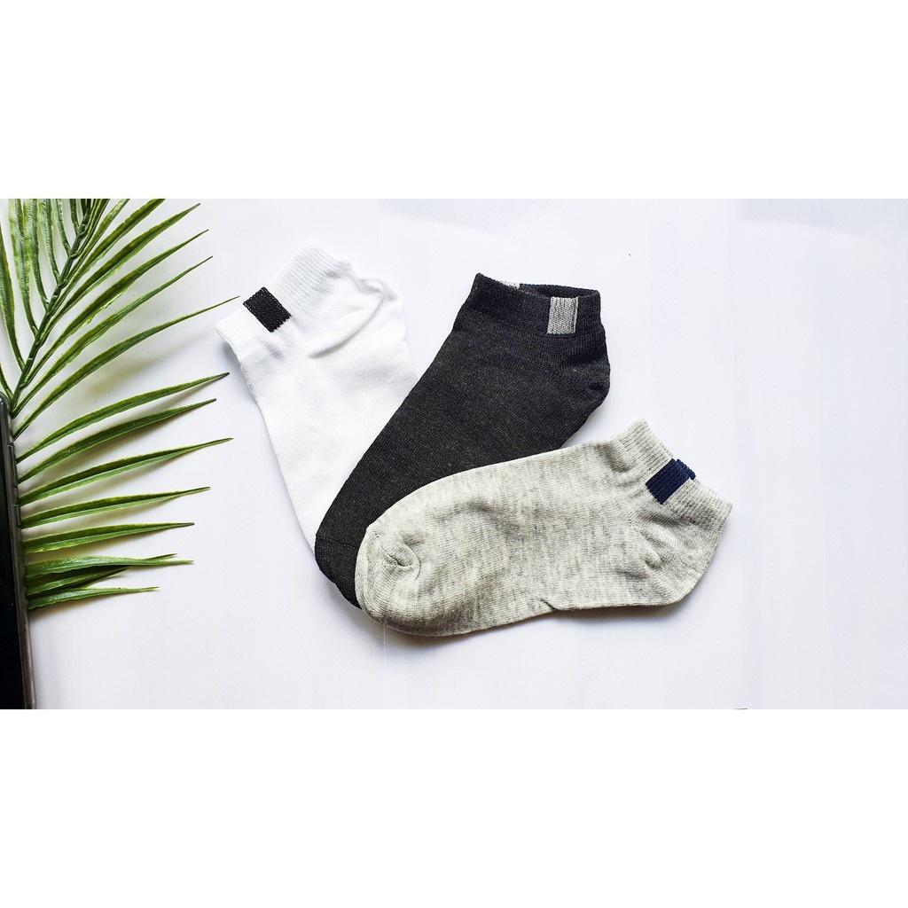 Vớ nam nữ cổ ngắn chất Cotton 100%, tất co giãn chống hôi chân kháng khuẩn hàng xuất khẩu