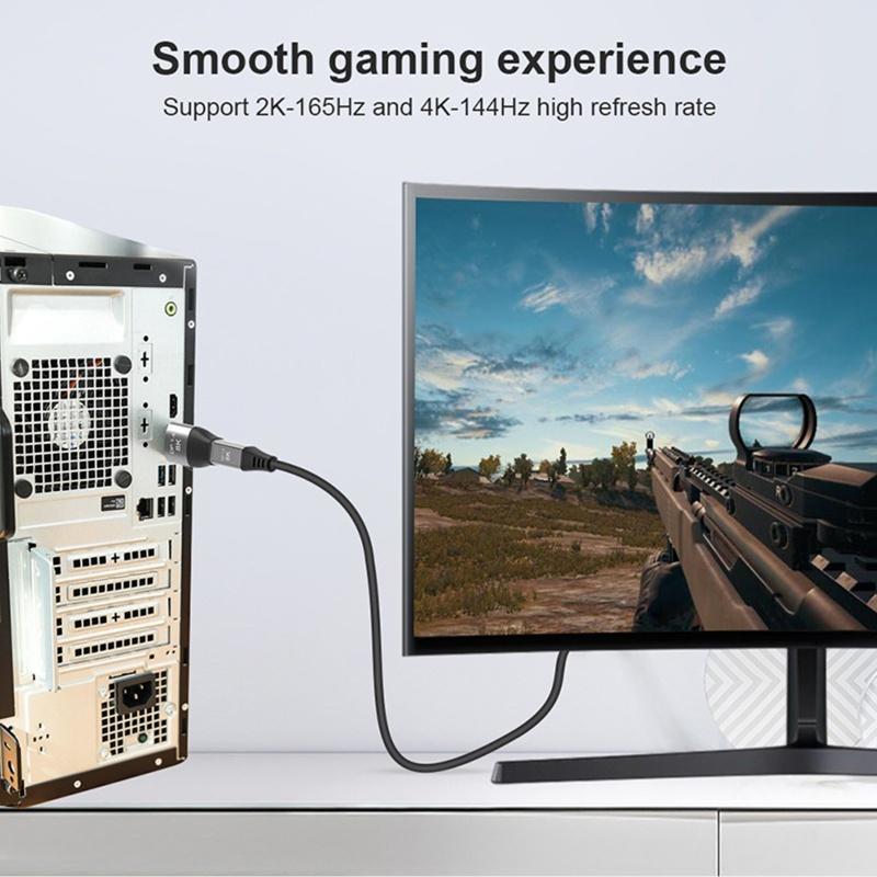 Đầu chuyển đổi MiniDP sang DisplayPort 8K DP1.4 cho máy tính laptop/điện thoại