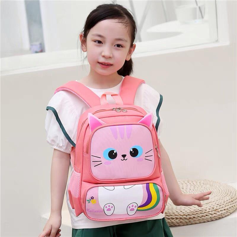 Balo cho bé mầm non, balo trẻ em hình con mèo ngộ nghĩnh