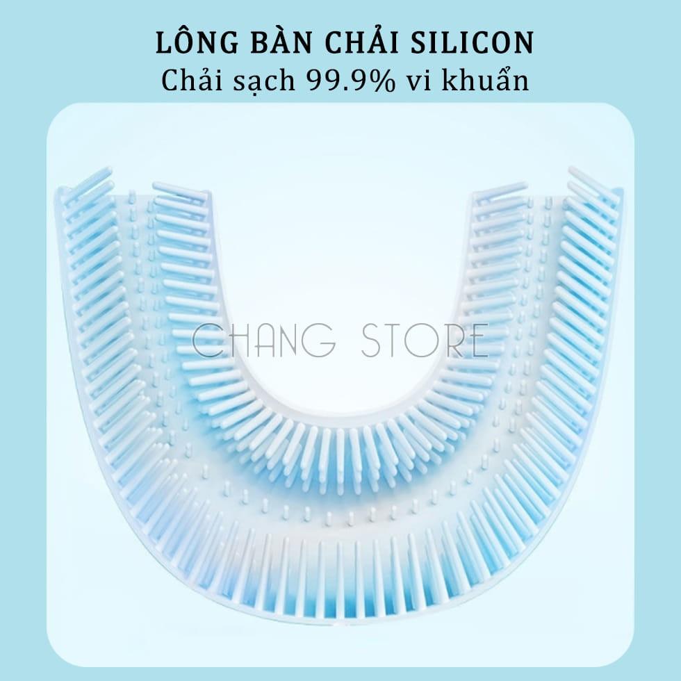 Bàn Chải Đánh Răng Chữ U Cho Bé, Bàn Chải Silicon Thông Minh Cao Cấp Cho Bé Từ 2 - 6 Tuổi