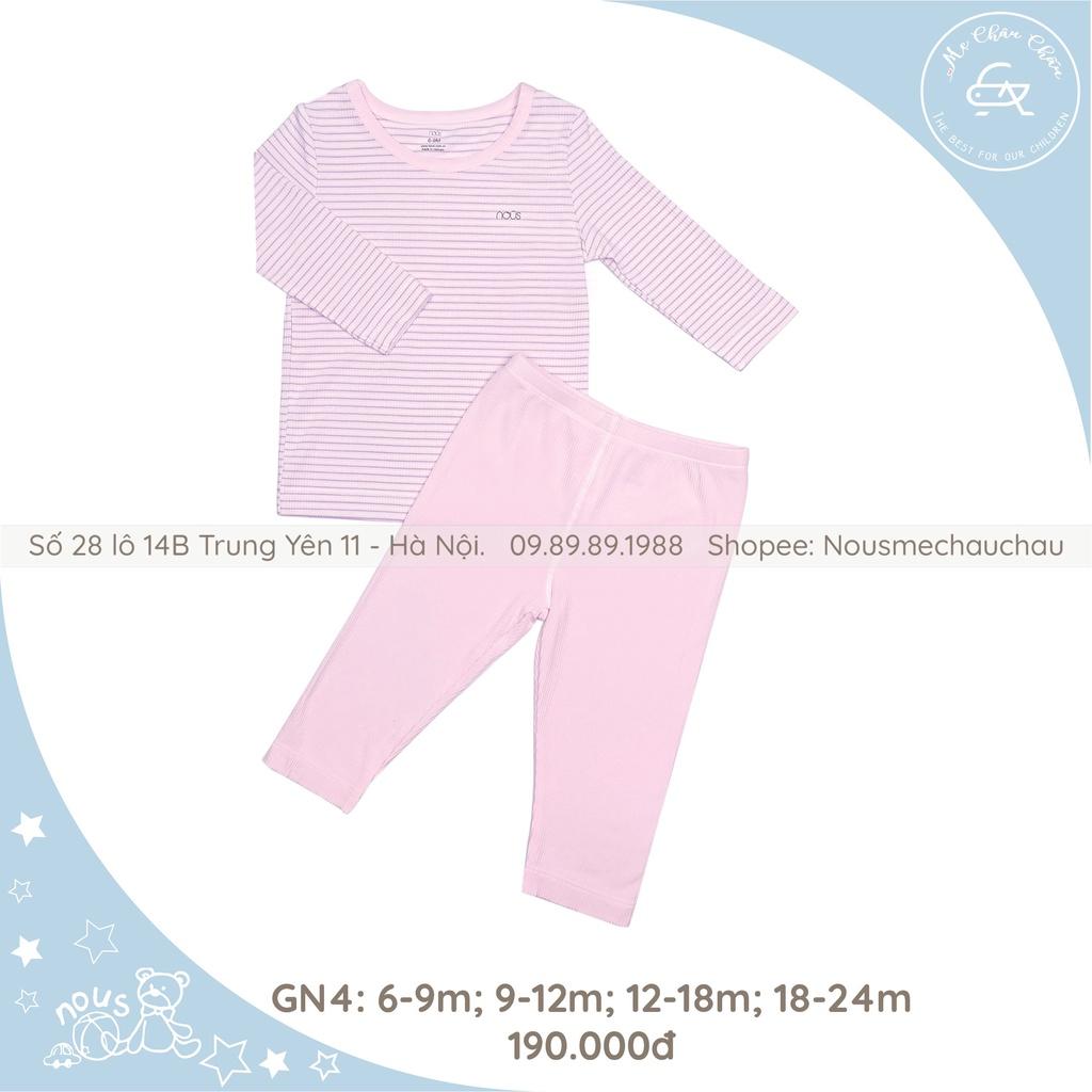 Bộ Quần Áo Giữ Nhiệt Nỉ Tăm Size Cho Bé Từ 6-9 Tháng Đến 18-24 Tháng