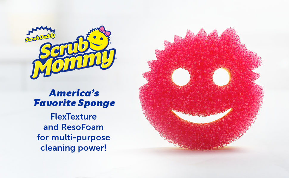 Bộ 3 miếng rửa chén Scrub Daddy phiên bản 2 mặt SCRUB MOMMY 3 miếng của Mỹ, bọt biển rửa chén