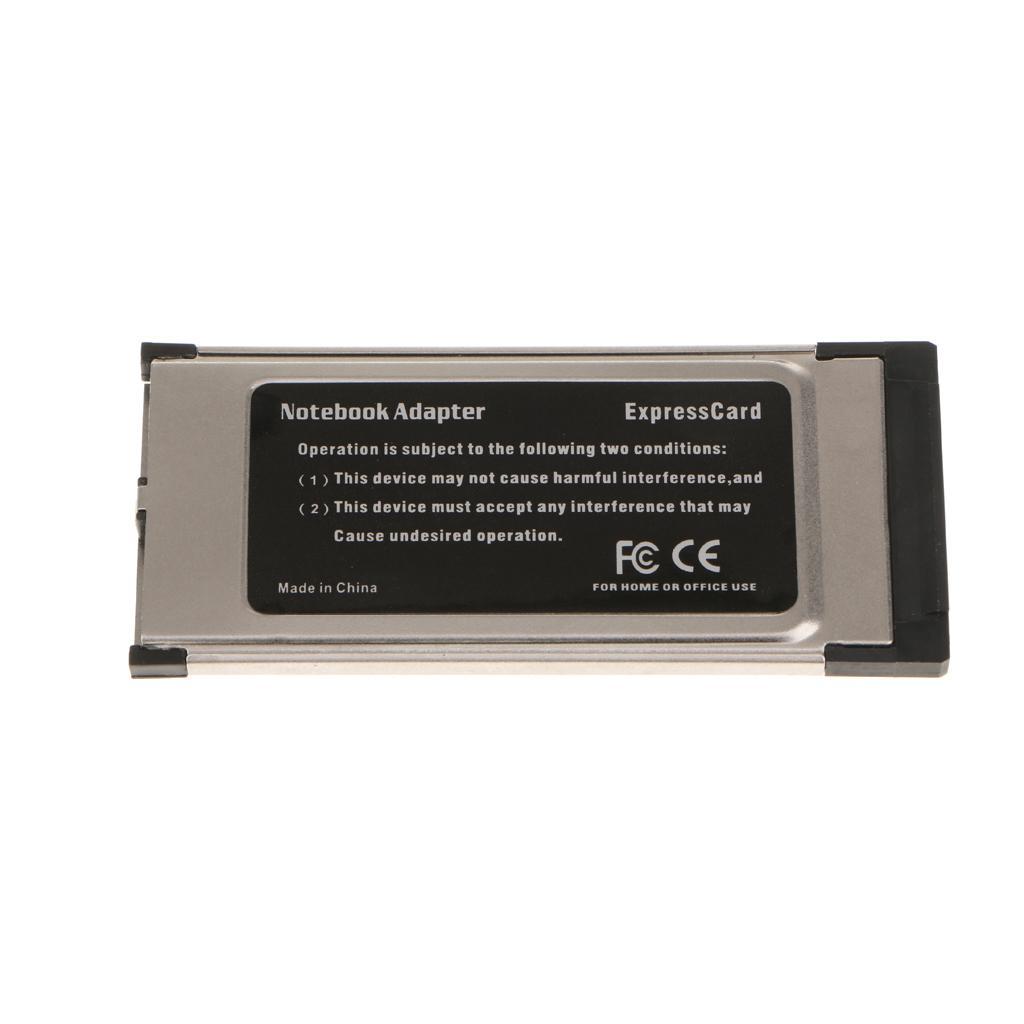 Laptop 2Port USB3.0 Express Card NEC Chipest 34mm Hidden Adapter