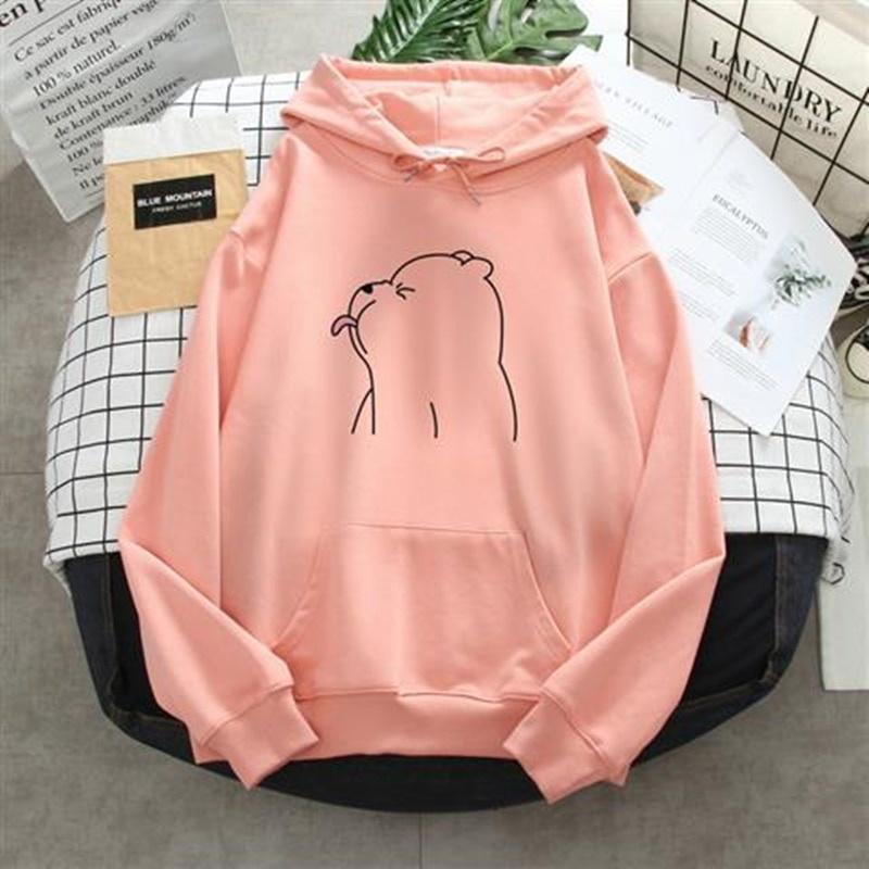 Áo hoodie hình Gấu thè lưỡi cute