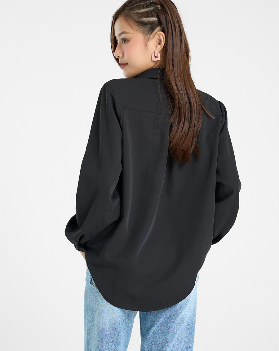 Áo Sơmi Nữ Thời Trang JUNO Dáng Oversized JNASM017