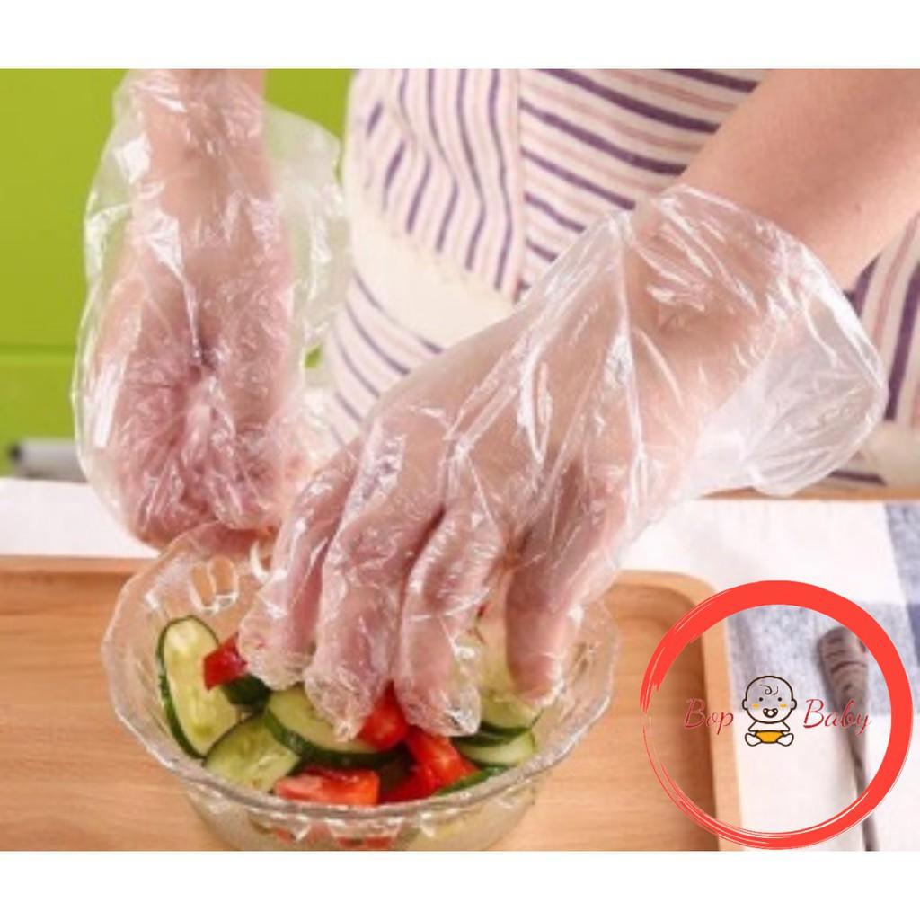 Set 100 chiếc găng tay nilong dùng 1 lần - Mộc Nhân Farm