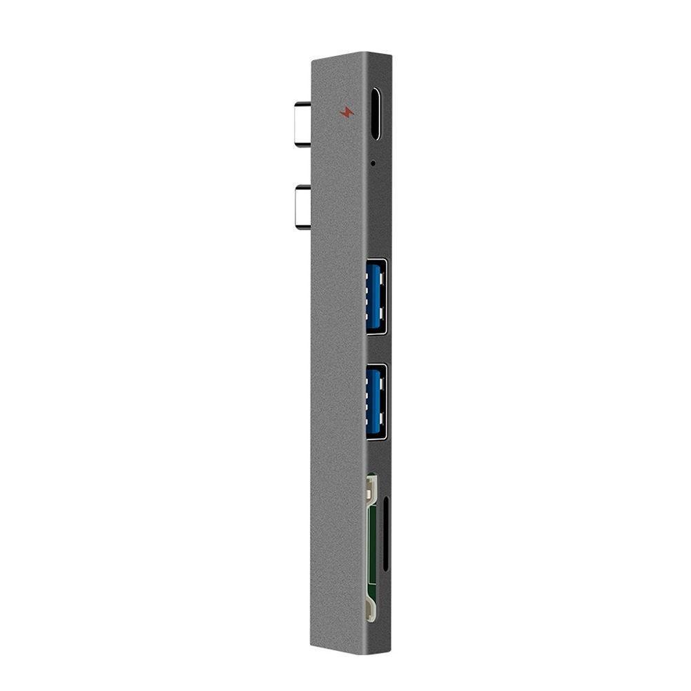 Hub Chuyển Đổi USB Type C Sang USB 2.0 PD Hỗ Trợ Thẻ TF