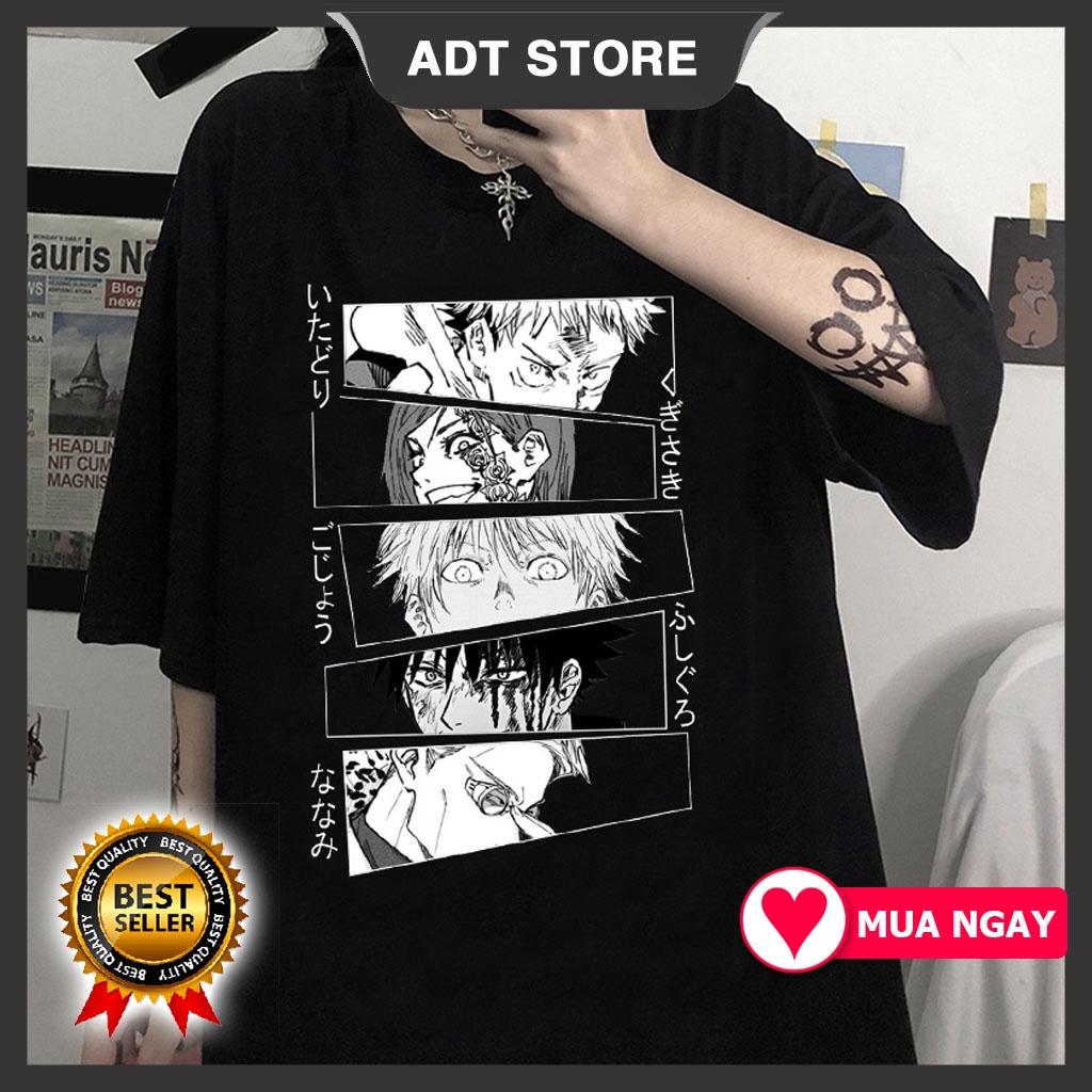 BST Áo Thun Tay Lửng In Hình Ryomen Sukuna - Satoru Gojo anime Jujutsu Kaisen Nam Nữ Đủ Size giá rẻ