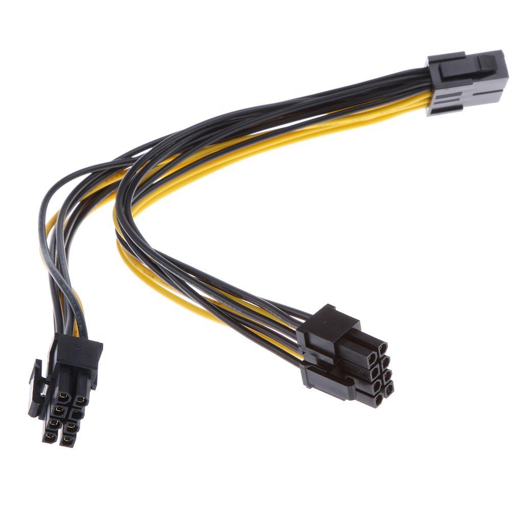 2pcs 8pin Express to 2 x PCIe 8 pin Graphics Video Card Splitter Cable