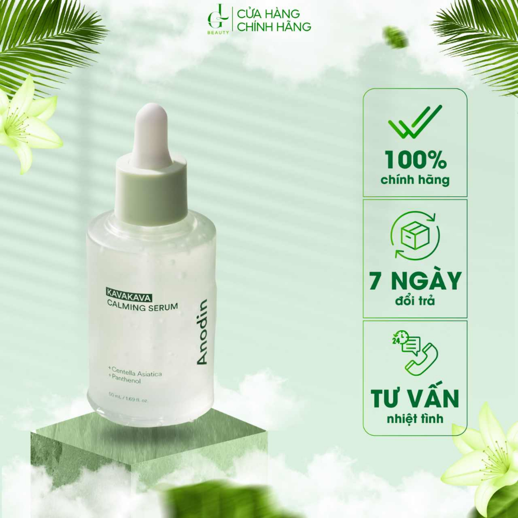 Serum cấp ẩm và làm dịu chiết xuất tinh chất rau má Kava Kaka Calming Anodin 50ml